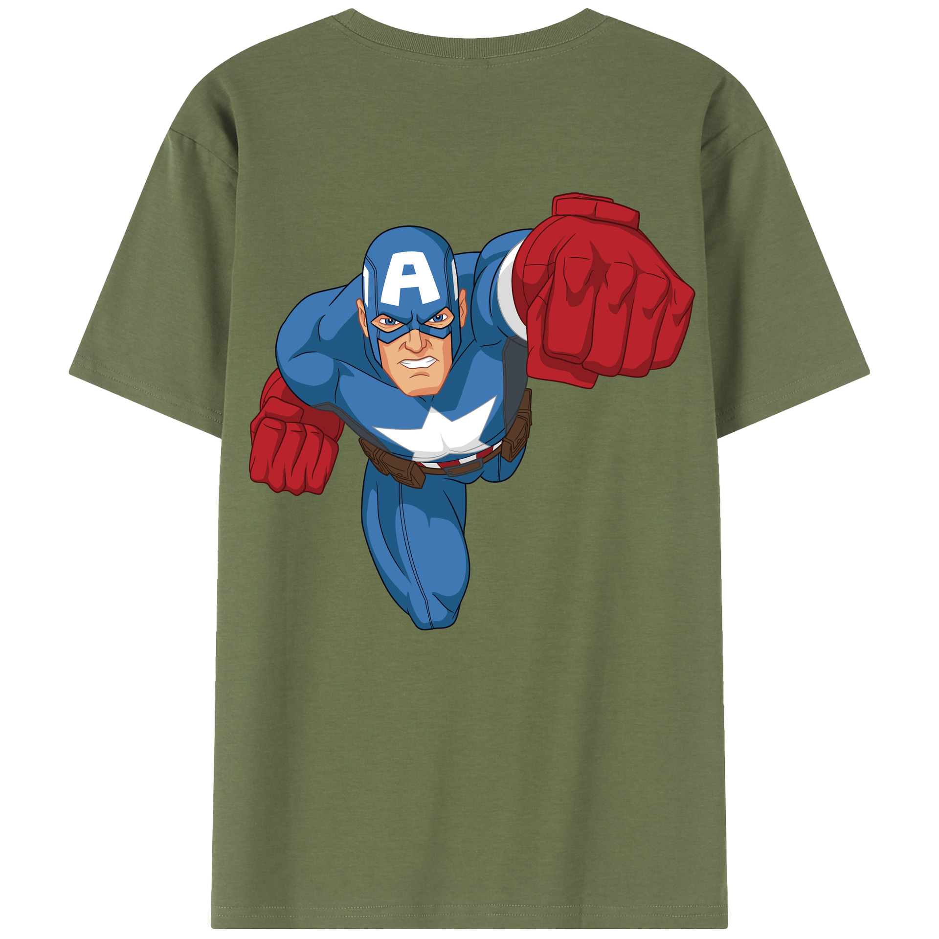 （画像用） アベンジャーズ The Avengers 綿100％半袖Tシャツ（背面プリント）